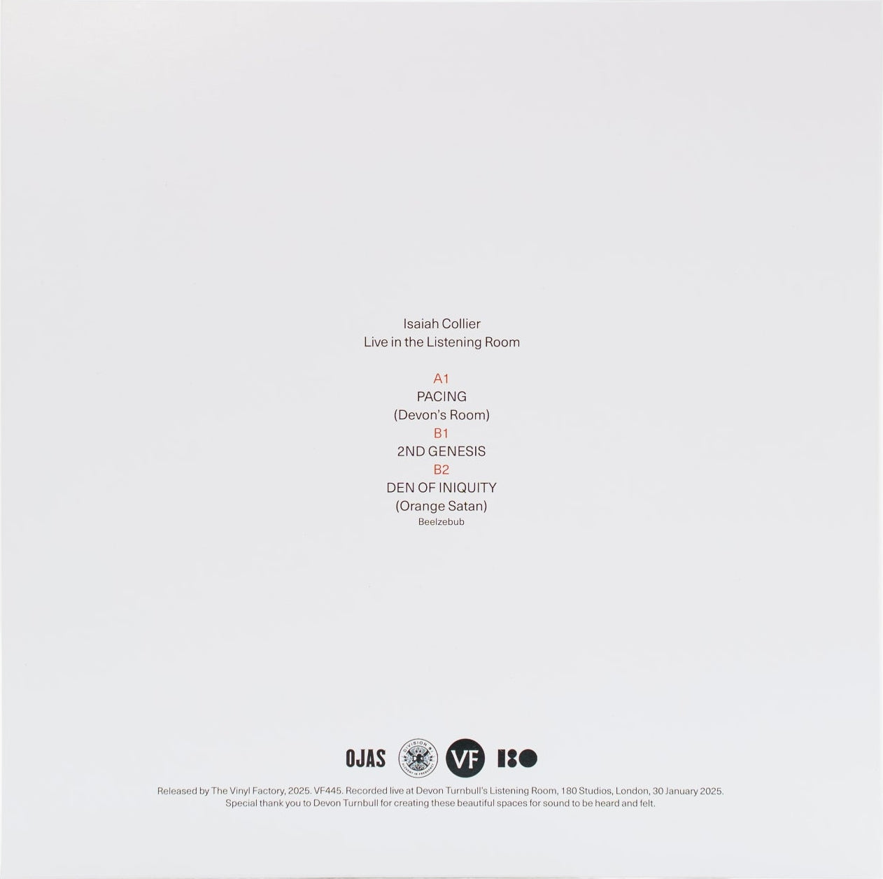 Isaiah Collier & Tim Regis - Live in The Listening Room