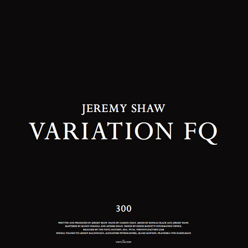 Jeremy Shaw - Variation FQ