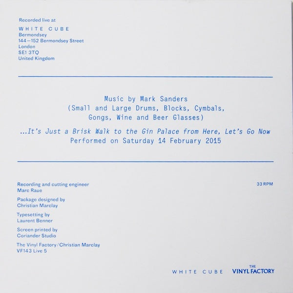 Mark Sanders - Live At White Cube