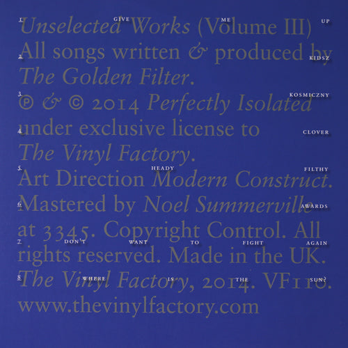 Golden Filter - Unselected Works Volume III