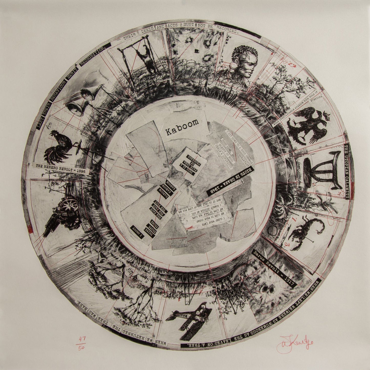 William Kentridge, Philip Miller & Thuthuka Sibisi - KABOOM! (Signed Artist Edition with Print)