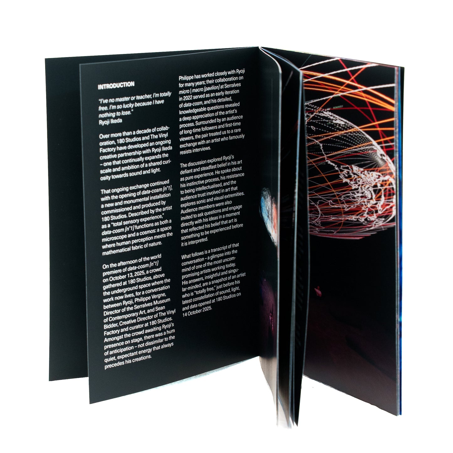 Ryoji Ikeda - data-cosm [n°1] Exhibition Booklet