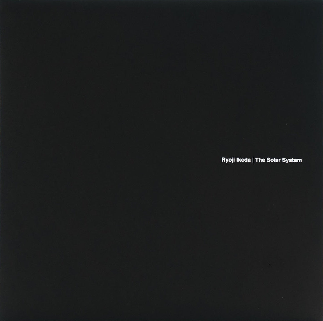Ryoji Ikeda - The Solar System