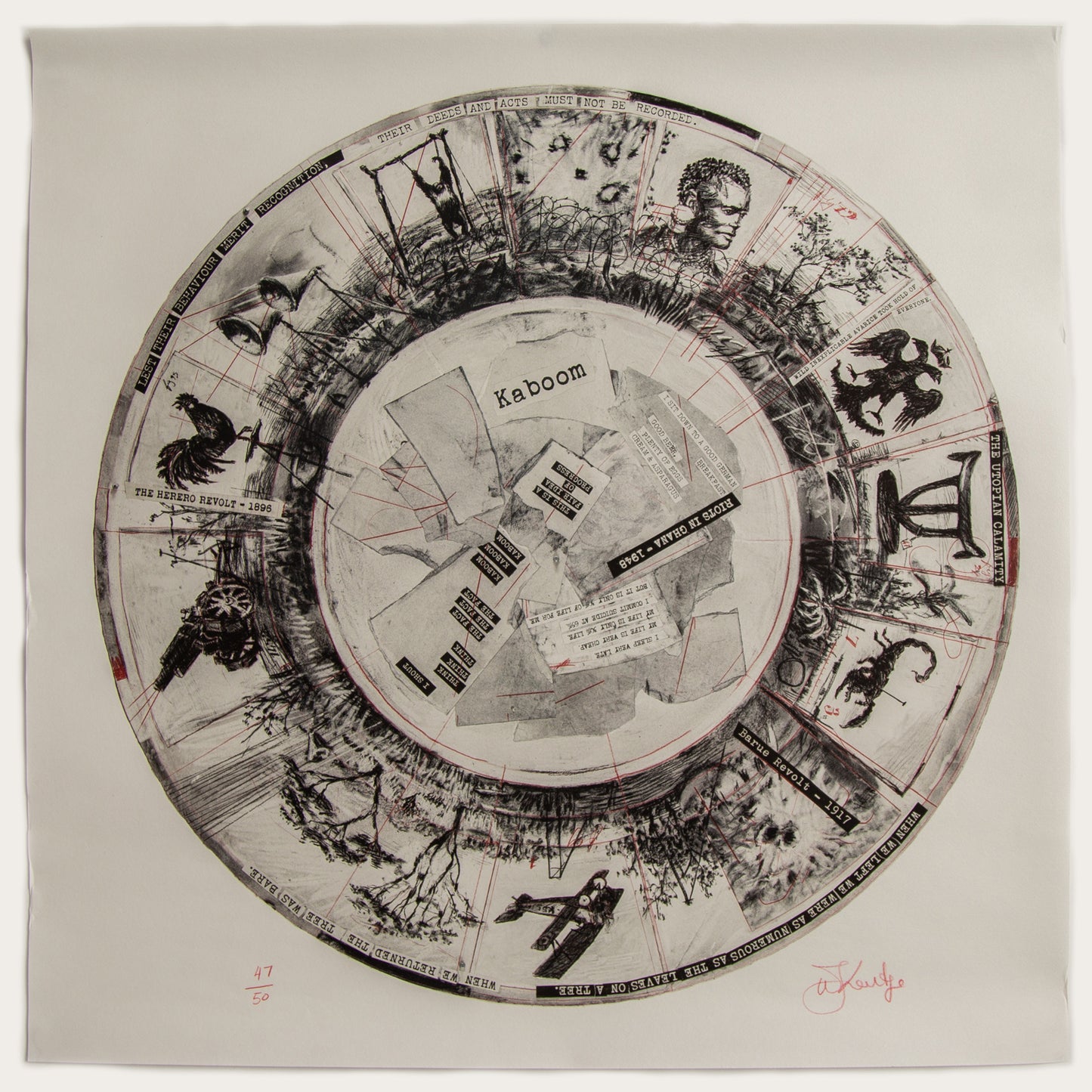 William Kentridge, Philip Miller & Thuthuka Sibisi - KABOOM! (Signed Artist Edition with Print)