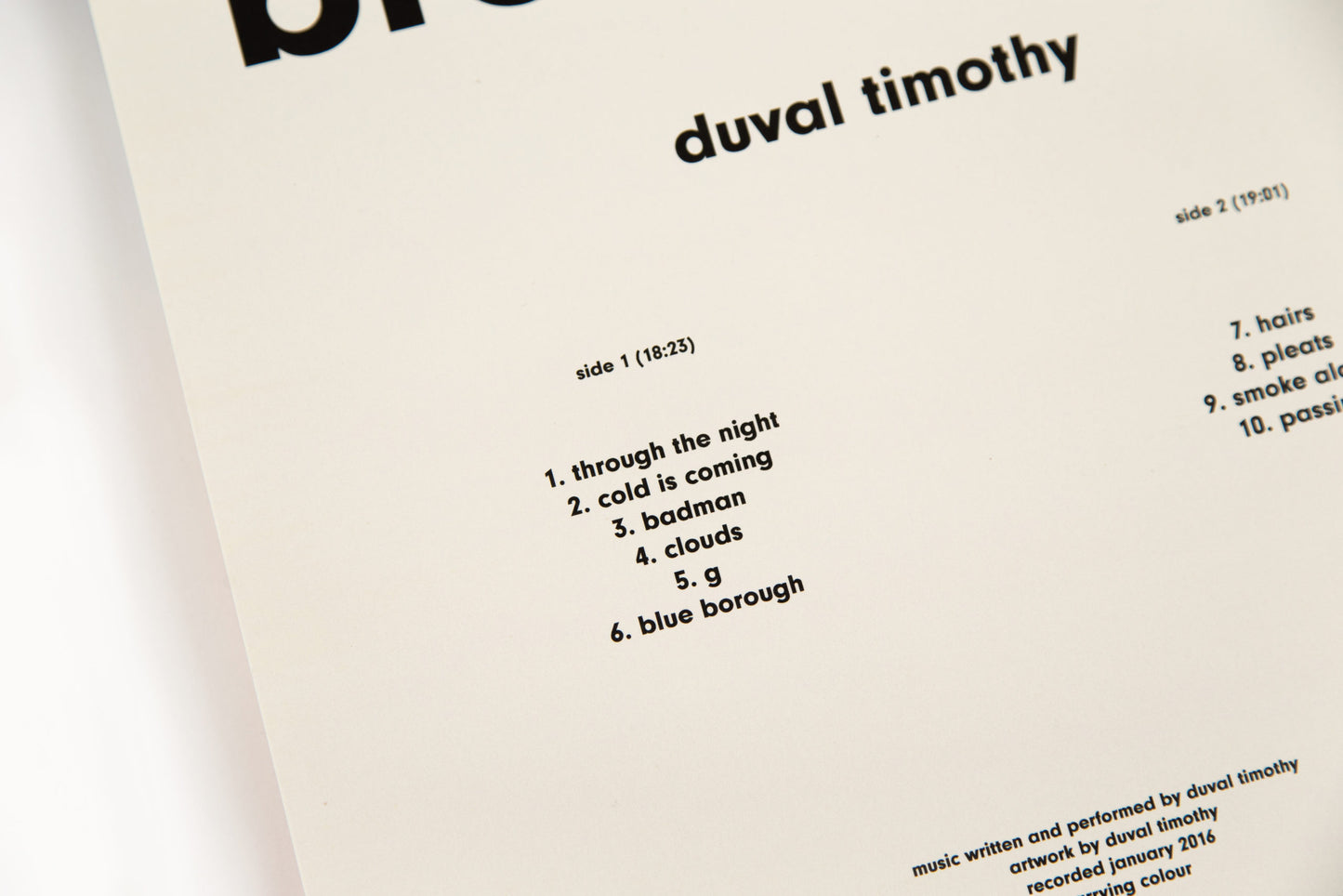 Duval Timothy - Brown Loop