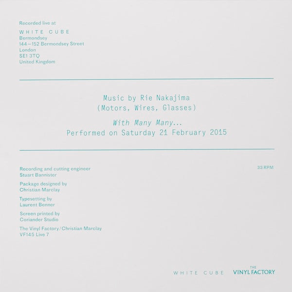 Rie Nakajima - Live At White Cube