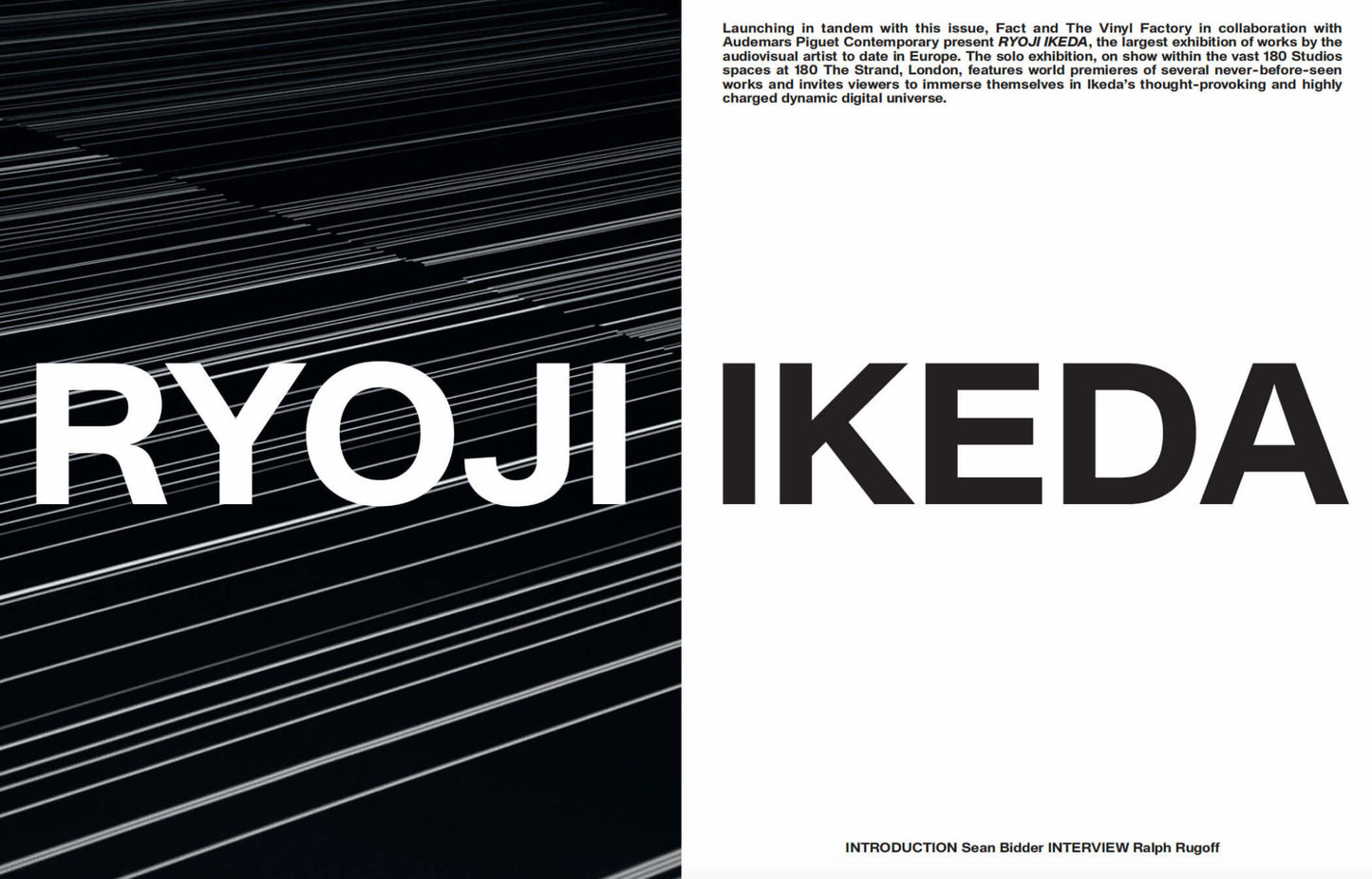 FACT Magazine - Autumn/Winter 2020 (Ryoji Ikeda cover)